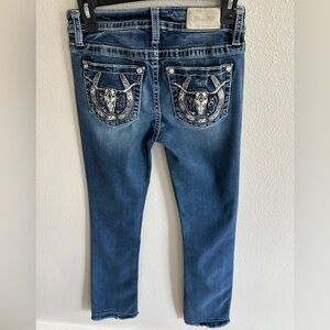 Miss Me Blue Chloe Boot Cut Embellished Women's Jeans Longhorn
